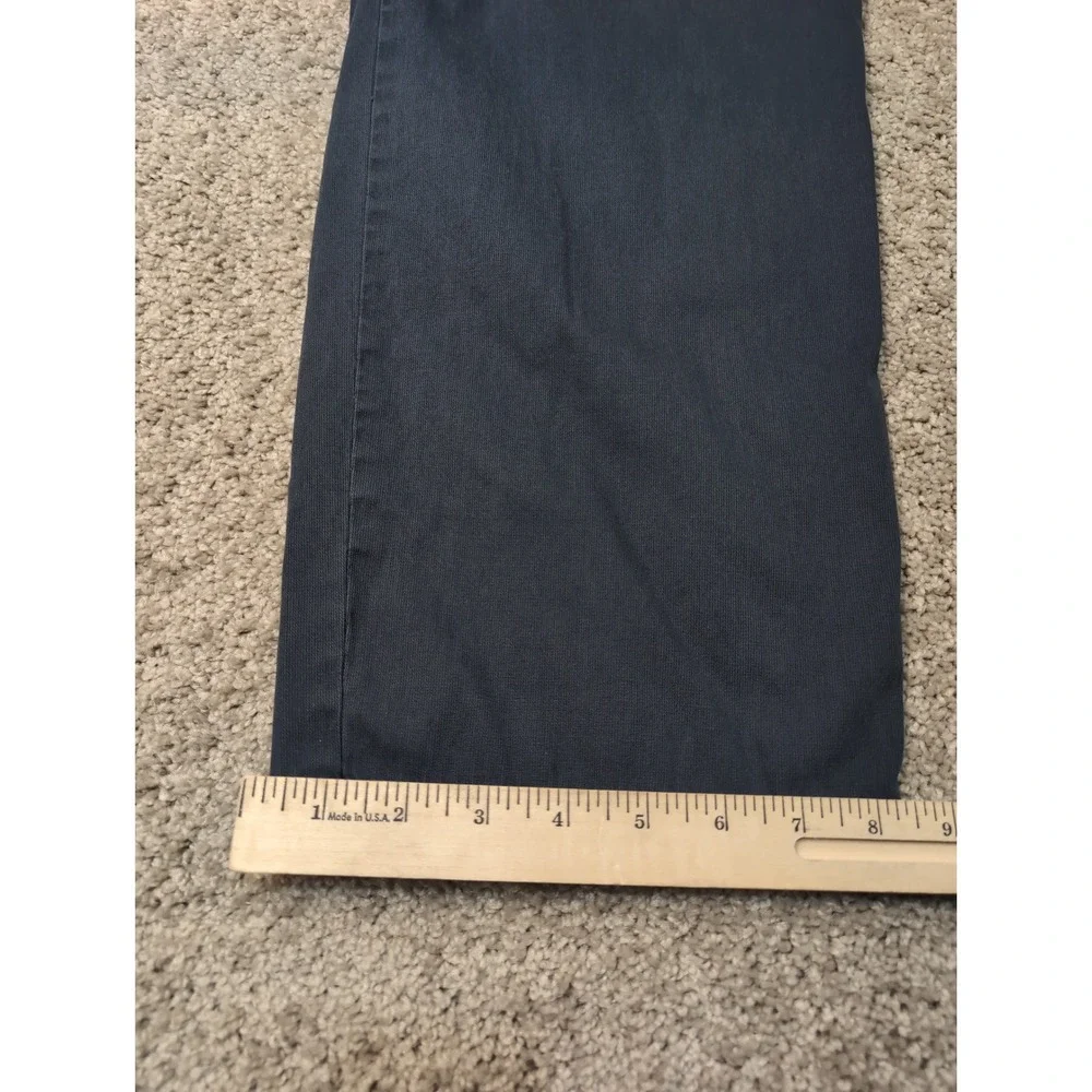 Zegna Sport Mens Dark Gray Cotton Flat Front Casual Dress Pants Italy 33x33‎